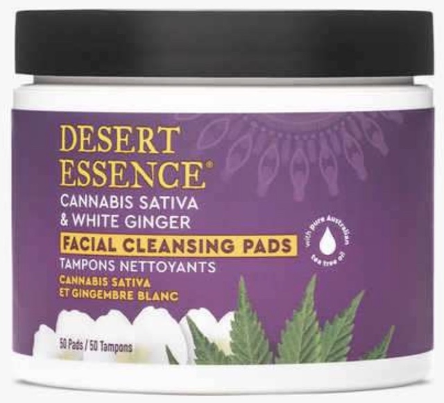 Image of Facial Cleansing Pads Cannivis Sativa & White Ginger