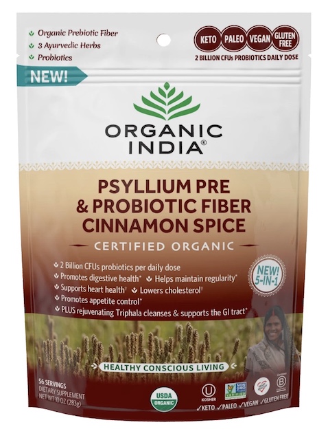 Image of Psyllium Pre & Probiotic Fiber Powder Cinnamon Spice