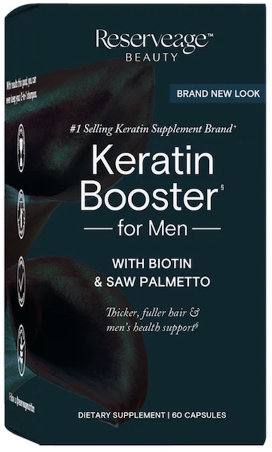 Keratin Hair Booster with BIotin for Men 60 Vcaps , made by  reserveage-nutrition