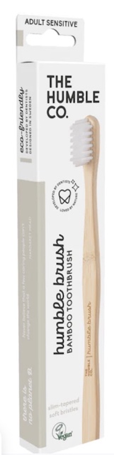 Image of Toothbrush Adult Humble Brush Bamboo Sensitive White