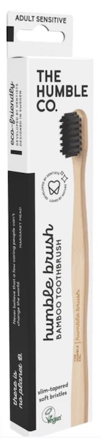 Image of Toothbrush Adult Humble Brush Bamboo Sensitive Black