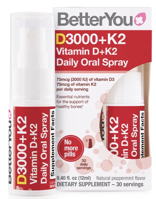 Image of D3000 + K2 Vitamin Oral Spray Peppermint