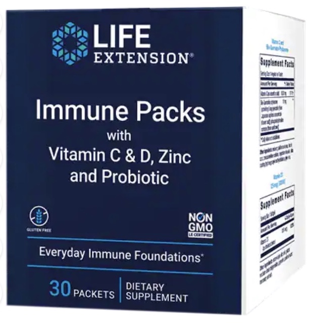 Image of Immune Packs with Vitamin C & D, Zinc and Probiotic