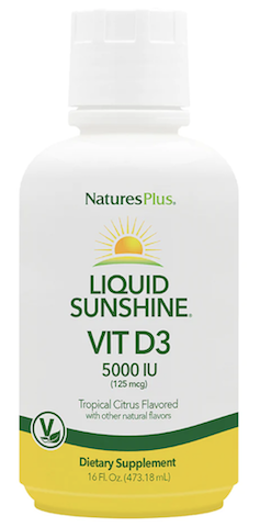 Image of Vitamin D3 125 mcg (5000 IU) Liquid Sunshine Tropical Citrus