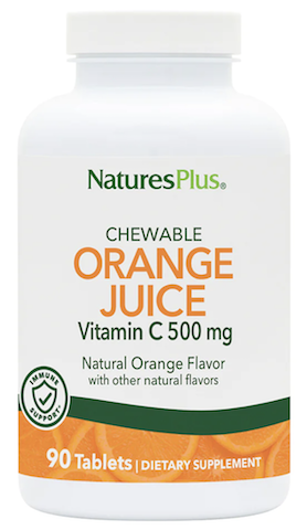 Image of Orange Juice Vitamin C 500 mg Chewable Orange