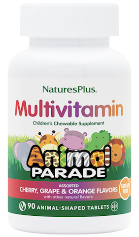 Image of Animal Parade Sugar Free Children's Multi Chewable Assorted