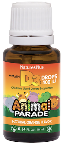 Image of Animal Parade Vitamin D3 200 IU Liquid Drops Orange