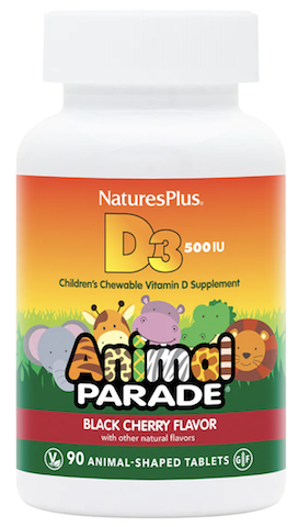 Image of Animal Parade Vitamin D3 500 IU Chewable Black Cherry