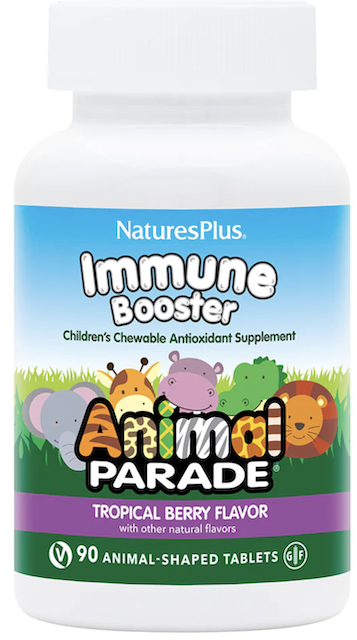 Image of Animal Parade Kids Immune Booster Chewable Tropical Berry
