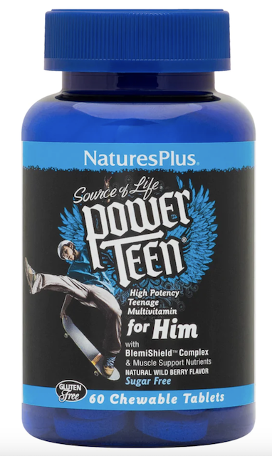 Image of Source of Life Power Teen for Him (Multivitamin) Chewable Wild Berry