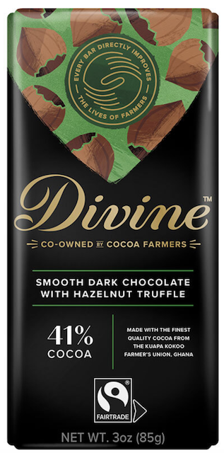 Image of Chocolate Bar Dark 41% with Hazelnut Truffle
