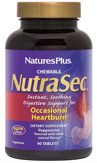 Image of NutraSec (for Occasional Heartburn) Chewable Peppermint