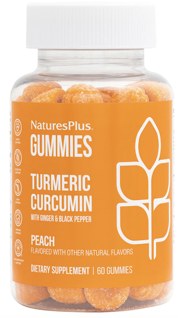 Image of Turmeric Curcumin with Ginger & Black Pepper 250/12/100 mg Gummies Peach