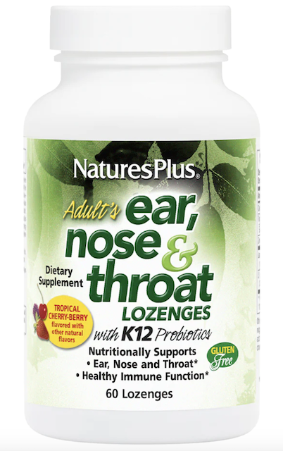Image of Adult's Ear, Nose & Throat Lozenges with K12 Probiotics Tropical Cherry Berry