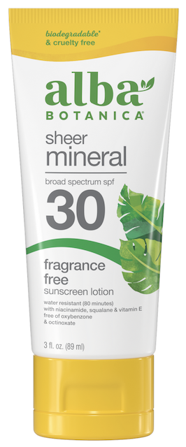 Image of Sun Care Sunscreen Lotion Sheer Mineral Fragrance Free SPF 30
