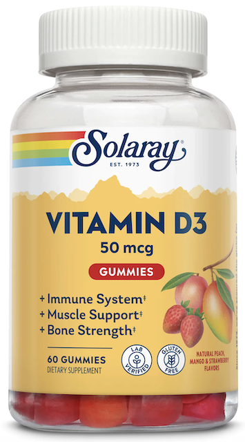 Image of Vitamin D3 50 mcg Gummies (Peach, Mango & Strawberry)