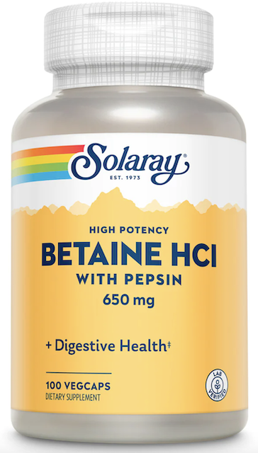 Image of Beatine HCl with Pepsin 650 mg High Potency