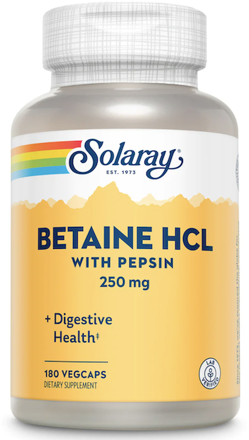Image of Betaine HCL with Pepsin 250 mg