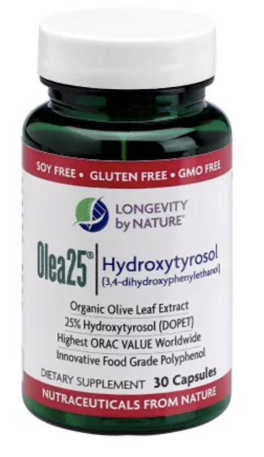 Image of Olea25 25% Hydroxytyrosol (Olive Leaf Extract) 100 mg