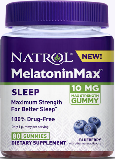 Image of Melatonin Max 10 mg Gummies Blueberry