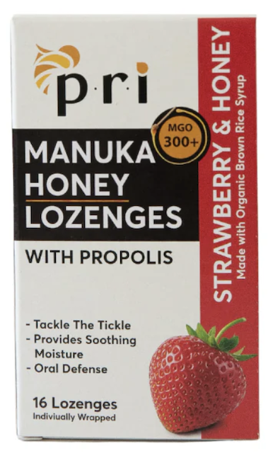 Image of Manuka Honey Lozenges with Propolis Strawberry & Honey