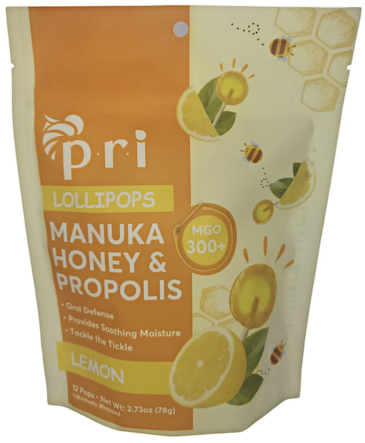 Image of Manuka Honey & Propolis Lollipops Honey Lemon