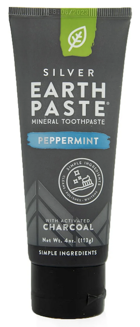 Image of Earthpaste Mineral Toothpaste with Silver Peppermint Charcoal