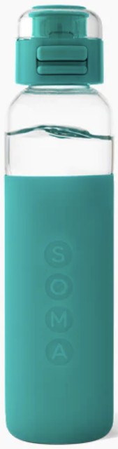 Image of Sport Bottle Glass 17 Ounce Aqua
