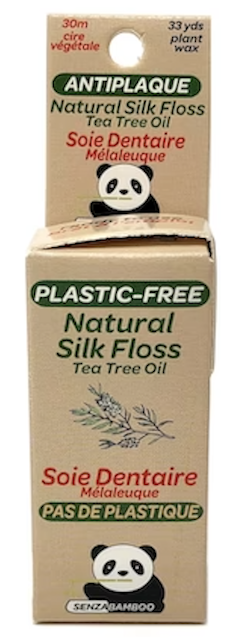 Image of Dental Floss Natural Silk Floss (Plastic Free) Tea Tree Oil