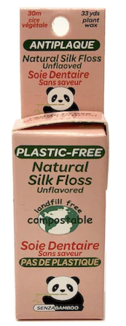 Image of Dental Floss Natural Silk Floss (Plastic Free) Unflavored