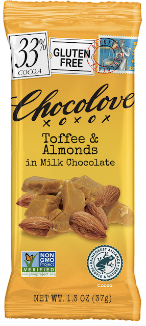 Image of Mini Bar Toffee & Almonds in Milk Chocolate