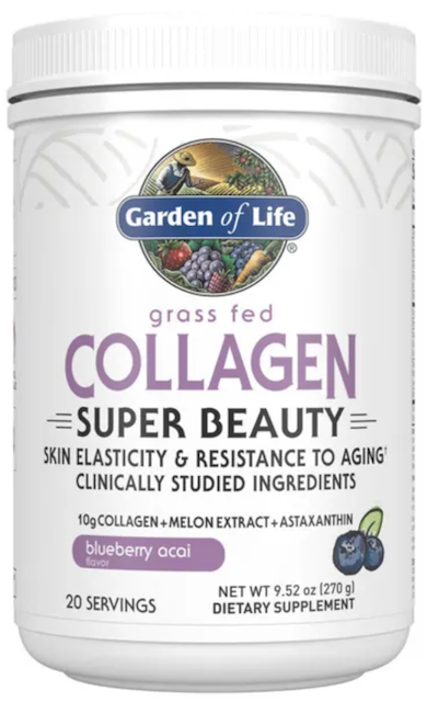 Image of Collagen Super Beauty Powder Grass Fed Blueberry Acai