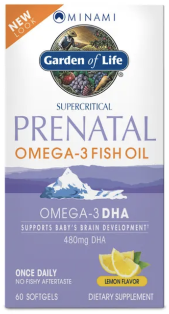 Image of MINAMI Prenatal Omega-3 Fish Oil 640 mg Softgel Lemon