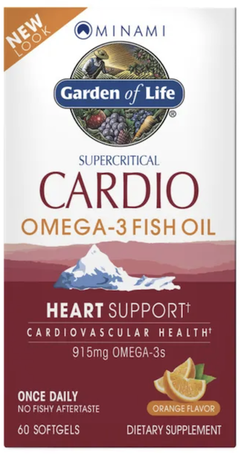 Image of MINAMI Cardio Omega-3 Fish Oil 915 mg Softgel Orange