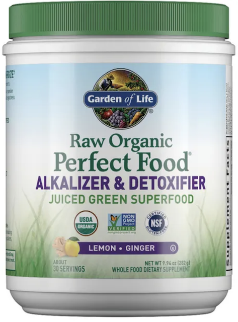 Image of Raw Organic Perfect Food Powder (Alkalizer and Detoxifier) Lemon-Ginger