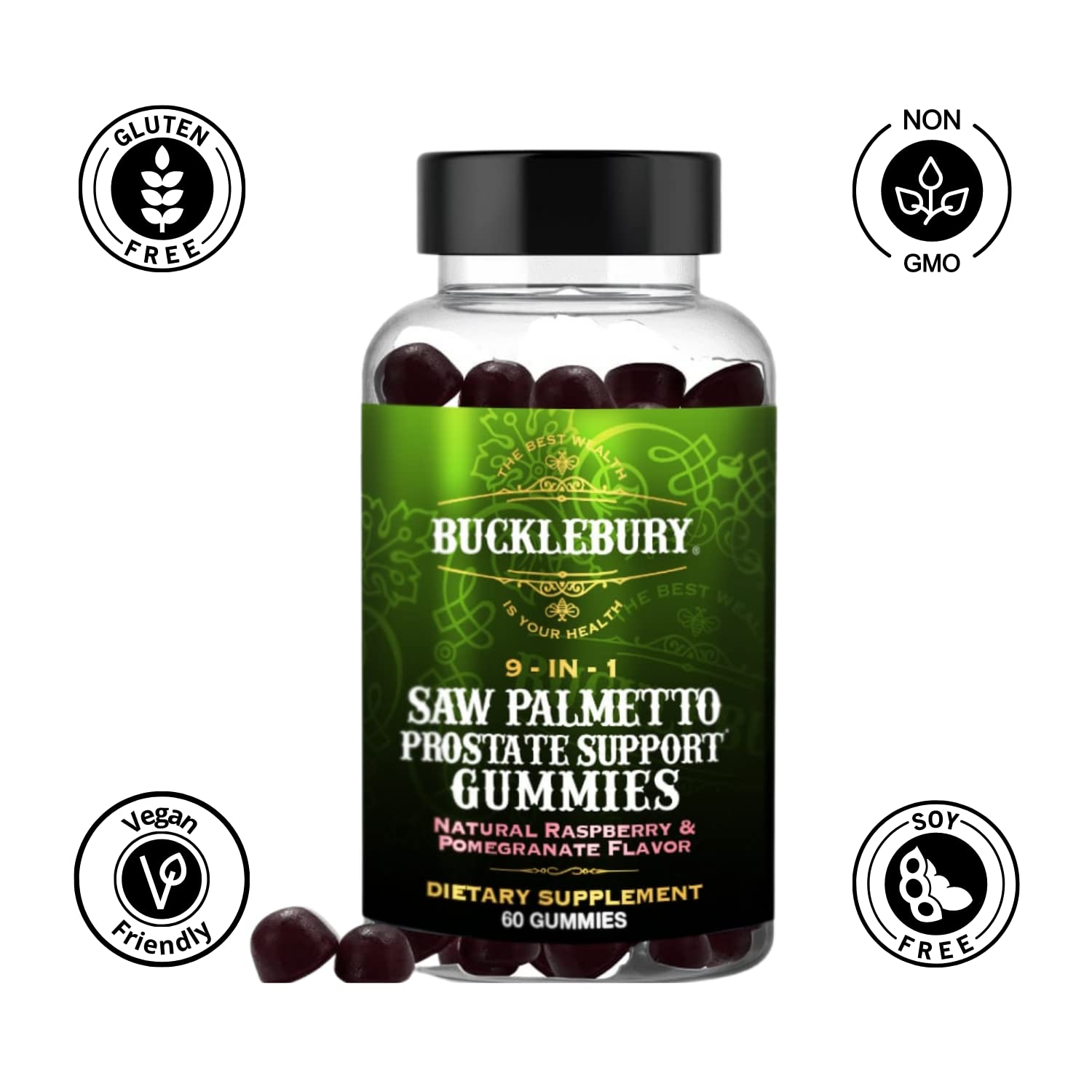 Image of 9-in-1 Saw Palmetto Prostate Support Gummies