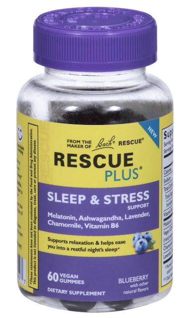 Image of Rescue Plus Sleep & Stress Gummy Blueberry
