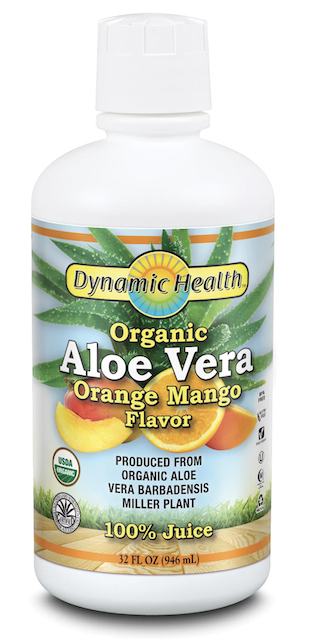 Image of Aloe Vera Juice Liquid Organic Orange Mango