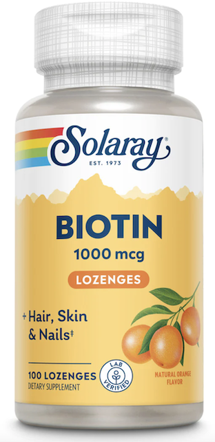 Image of Biotin 1000 mcg Lozenge Orange Juice