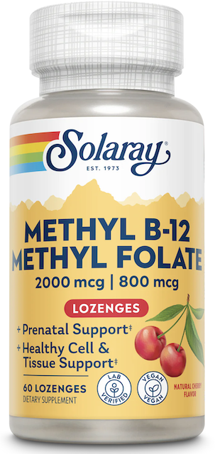Image of Methyl B12 Methyl Folate 2000/800 mcg Lozenge Cherry
