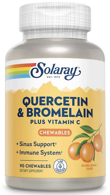 Image of Quercetin Bromelain & Vitamin C 167/17/416 mg Chewable Orange
