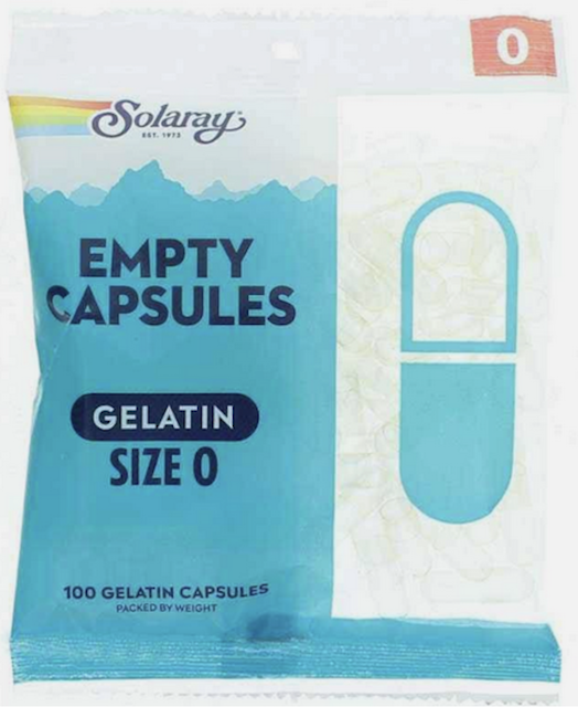 Image of Empty Capsules Gelain Size 0