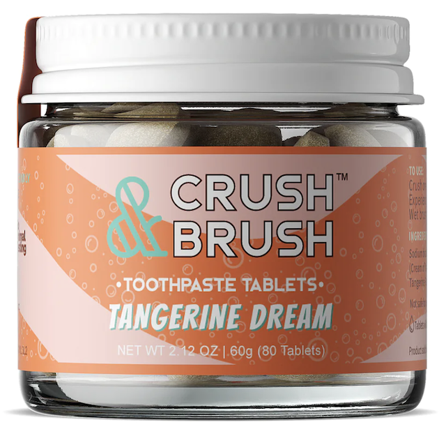 Image of Toothpaste Tablet Crush & Brush Tangerine Dream