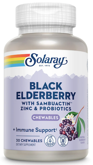 Image of Black Elderberry with SambuActin, Zinc & Probiotics Chewable