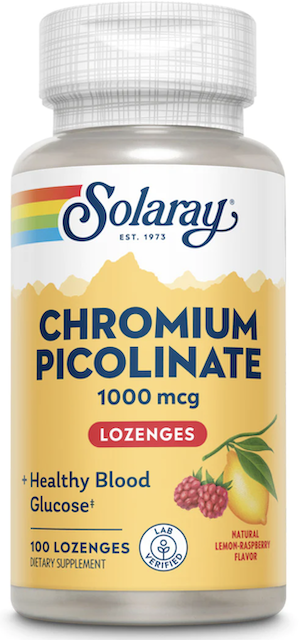 Image of Chromium Picolinate 1000 mcg Lozenge Raspberry Lemonade