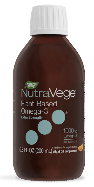 Image of NutraVege Omega-3 Plant-Based Extra Strength Liquid CranOrange