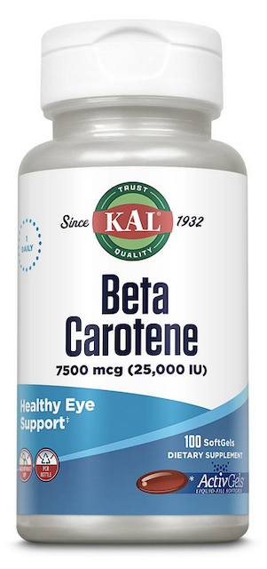 Image of Beta-Carotene 7500 mcg (25,000 IU)