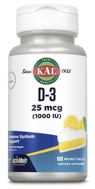 Image of Vitamin D3 25 mcg (1000 IU) ActivMelt Lemon Meringue
