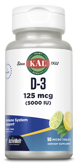 Image of Vitamin D3 125 mcg (5000 IU) ActivMelt Lemon Lime