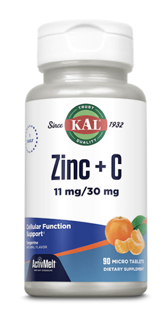 Image of Zinc + C 11/30 mg ActivMelt Tangerine